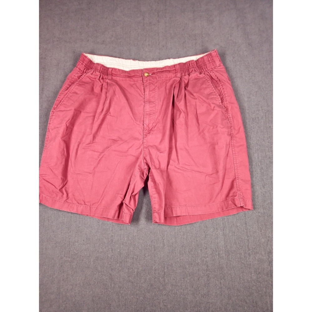 Lord & Taylor Casual Classic Shorts Men Size 40 Cotton Chino Red Rasberry‎